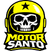 Motor Santo Skull Logo