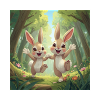 Hopping heroes in the forest