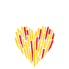 Belgian Lovers of French Fries Heart