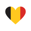 Belgische Herz-Trikolore