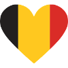 Belgische Herz-Trikolore