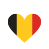 Belgische Herz-Trikolore