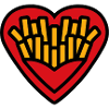 Heart Fries Pop Art