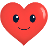 Heart Smiles Form Red