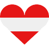 Austria heart flag