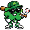 Baseball Shamrock St Patrick's Irish
