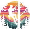 Climbers in Sunset Forest