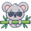 Koala on Solar Bamboo