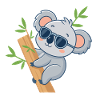 Koala on Casual Bamboo