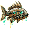 Cybernetic Steampunk Fish