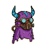 Purple Steampunk Glasses Monster