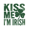 Kiss Me I'm Irish Shamrock 