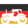 Traktor med tysk flag – Landmand Stolz