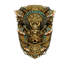 Norse Rune Wolf Emblem