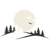 Full Moon Night – Dark Aesthetic Design