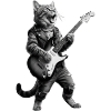 Music Star Cat - Electric Guitar Solo
