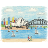 Sydney Opera House Havnebro Skitskunst