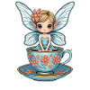 Flower Fairy in the Teacup