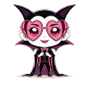 Kuschelvamp Heart Glasses