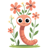 Flower-friendly worm