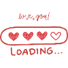 Herz-Loading Liebe