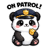 Panda on patrol
