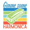 Funny Harmonica Player Gimme Some Harmonica