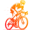 Modern road bike artwork
