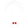 Paragliding-Mom Parachute Herz-Design