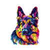 Dog Shepherd Art