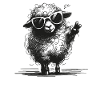Mählanie – Funny pun with sheep Melanie