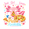 Pizza Axolotl Love Design