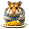 Küchenhamster beim Maisfest