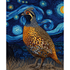 Quail Van Gogh