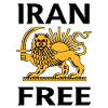 Lion héraldique avec épée et soleil