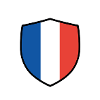 Conception du bouclier du drapeau français