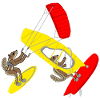 Atlashörnchen Surfen, Kitesurfen, Windsurfen