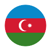 Azerbaijan round flag