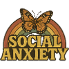 Retro Butterfly Social Anxiety