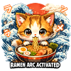 Kawaii Cat Ramen Nouilles Anime Chat