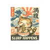 Slurp Happens Cats Ramen Retro