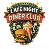 Late Night Diner Club Retro Motif