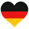 Heart Flag Germany Love Flag
