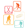Eishockey retro hockey eishockeyspieler
