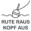 Rod out, head out – fishing motif