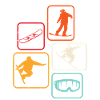 Snowboard retro Snowboarding Skiing
