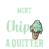 Minz-Schokoladen-Chip-Kugel-Sahne-Geschmack Minze