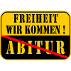 End of town sign - Abitur