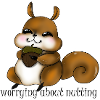 Cuddly squirrel with nut