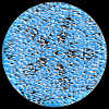Blue Pebble Mosaic Circle